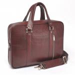 Портфель натуральная кожа MT-610-100, 2 отд+плеч рем, 1внеш карм, 4внут карм, отдел для ноутбука, корич. буфало омбре (4474)   223897