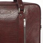 Портфель натуральная кожа MT-610-100, 2 отд+плеч рем, 1внеш карм, 4внут карм, отдел для ноутбука, корич. буфало омбре (4474)   223897