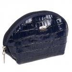 Косметичка Premier-F-91 натуральная кожа (1 отдел),  синий крокодил (72)  178160