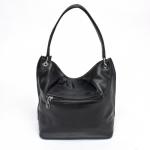 Сумка женская иск/кожа+нат/замша VF-571908-Е,  1отд+карм/перег,  плечевой ремень,  черный 224408