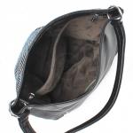 Сумка женская иск/кожа+нат/замша VF-571908-Е,  1отд+карм/перег,  плечевой ремень,  черный 224408