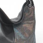 Сумка женская иск/кожа+нат/замша VF-571908-Е,  1отд+карм/перег,  плечевой ремень,  черный 224408