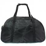 Сумка дорожная SilverTop-4075 Корсика,  б/подклада,  жесткое дно,  ножки,  1внеш карм,  плеч ремень,  черный  (треугольники оранж)  172209