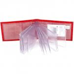 Кредитница Premier-V-119 (18 листов)  натуральная кожа красн-алый кайман (15)  162055