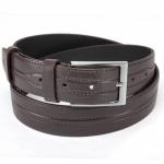 Ремень 35 мм BLACK TORTOISE взрослый 0400220702 тиснение,  тем.коричн 224630