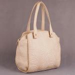 Сумка женская искусственная кожа SH-50254,  3 отд,  бежевый SALE 152503