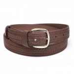 Ремень 30 мм FAVORIT взрослый 0010120302,  тиснение,  коричневый 224554