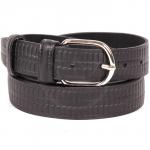 Ремень 30 мм FAVORIT взрослый 0010120401 тиснение,  черный 117249