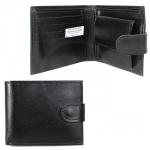 Портмоне мужское Croco-ПР-901 натуральная кожа 2 отд,  4 карм,  черный матовый (3)  209413