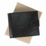 Портмоне мужское Croco-ПР-901 натуральная кожа 2 отд,  4 карм,  черный матовый (3)  209413