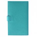 Визитница Croco-В-204 (с хляст,  3х рядная 72 карты)  натуральная кожа бирюзовый флотер (110)   209391