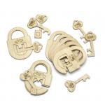 !Обучающий набор WOODLAND Замочки и ключики 8 шт [АРТИКУЛ: 63204]