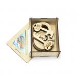 !Обучающий набор WOODLAND Замочки и ключики 8 шт [АРТИКУЛ: 63204]