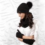 FIUGGI к-т2 шапка+снуд+перчатки женские