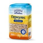 Настоящая Хозяйка Хлопья Геркулес полезный мягкая упаковка 400 г
