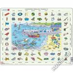 Пазл Larsen EN3 - Изучаем английский 3