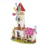 689-E 3D пазлы из пенокартона.ВЕТРЯНАЯ БАШНЯ (МИНИ СЕРИЯ) ( 33 дет) (15,5*9,5*19,5 см) 1/210 ZILIPOO