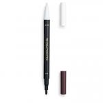 Маркер для бровей и сыворотка для бровей 2 В 1 DAY & NIGHT BROW PEN  Dark Brown