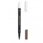 МАРКЕР ДЛЯ БРОВЕЙ И СЫВОРОТКА ДЛЯ БРОВЕЙ 2 В 1 DAY & NIGHT BROW PEN  Warm Brown
