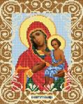 "Богородица Воспитательница" Рисунок на ткани 20х25