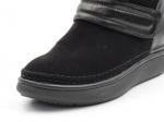 JM721-XH2 BLACK Ботинки женские (натуральная замша, натуральный мех)