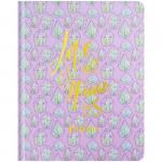 Дневник 1-11 кл. 48л. (твердый) "Cactus pattern", ткань с полноцв. печатью, тисн. фольгой, DSK22631h