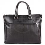 Портфель натуральная кожа MT-478-3, 1 отд/плеч рем, 2внеш карм, 4внут карм, отдел д/ноутбука,  черный флотер (3080)   181619