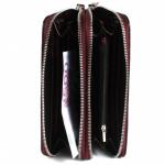 Сумка (клатч)  жен натуральная кожа Калита-22028В-71,  2отд,  11внут карм/рем петля,  бордо скат (35)   214262