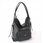 Сумка женская искусственная кожа ADEL-192,   (рюкзак), 1отд+карм/перег,  черный  223635