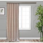 Штора портьерная Софт жаккард светло-бежевый  135*260 1 шт.