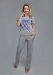 Комплект с брюками "СОВА" (голубой №10)