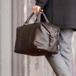 Кожаная спортивная сумка Lakestone Calcott Brown