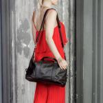 Кожаная спортивная сумка Lakestone Calcott Brown