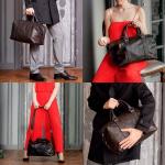 Кожаная спортивная сумка Lakestone Calcott Brown