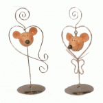 !FZ9308/9 Держ.фото "Мышка" металл 2цв 12/96уп