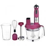 LEBEN Блендер-комбайн кухонный 800Вт, пластик, бордо, софт тач