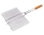 0716 Скаут Решетка для овощей 40*26*2см с деревянной ручкой