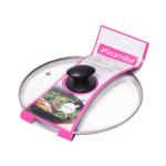 0644L Kamille Крышка стеклянная O24см с металлическим ободком (универсальная)