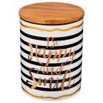 155-296 БАНКА ДЛЯ СЫПУЧИХ ПРОДУКТОВ КОЛЛЕКЦИЯ HAPPY STAR ОБЪЕМ=755 МЛ (КОР=24 ШТ.)