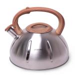0698 Kamille Чайник 5л из нержавеющей стали со свистком и коричневой бакелитовой ручкой