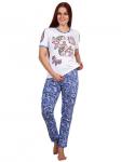 0599-1 костюм "пейсли", женский, бело-синий
