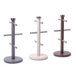 0183 Kamille Стойка для чашек O15*34см из нержавеющей стали (серый мр., бежевый мр.)