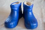 ГСНЖ Галоши садовые утепленные с надставкой синие