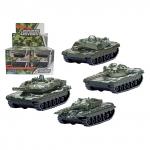 Tанк "BATTLE DEFENDER" боевой камуфляж, ассорт. 1:50 в дисплее по 12 шт. Арт.33944
