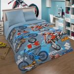 Детское постельное белье 10443/1 Мотокросс поплин