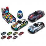 Машинка "МСТИТЕЛИ" (MARVEL) полноцвет, ассортимент 1:60 яйцо-сюрприз в дисплее по 15 шт. Арт.52995