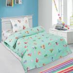 Детское постельное белье 5030/3 Бусинка зеленый поплин
