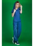 Брючный костюм 099/1-джинс, ЕвроМода