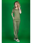 Брючный костюм 099/1-хаки, ЕвроМода