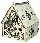 ***Конструктор деревянный "Домик Снежинка"